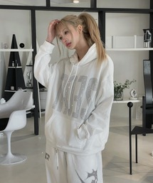 KsG（ケーエスジー）の「ビッグロゴラインストーンパーカー（パーカー）」