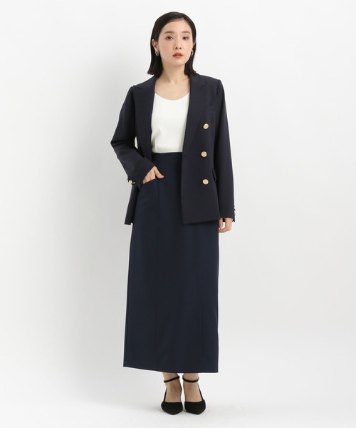 Andemiu（アンデミュウ）の「2WAYニットノースリーブ645332（タンクトップ・レディース・ブラック/オフホワイト/ブルーグレー/モカ・FREE）」の8枚目の写真