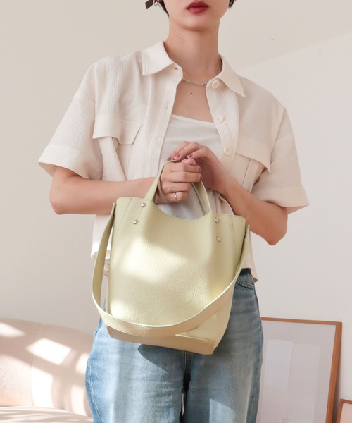 T・S・L(ティーエスエル)の「2wayトートバッグ(トートバッグ・レディース・レッド/ライトグリーン/ブラック/グレイッシュベージュ・FREE)」の10枚目の写真