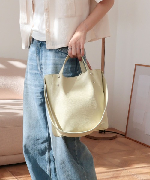 T・S・L(ティーエスエル)の「2wayトートバッグ(トートバッグ・レディース・レッド/ライトグリーン/ブラック/グレイッシュベージュ・FREE)」の15枚目の写真