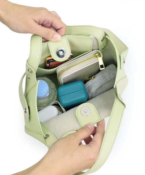 T・S・L(ティーエスエル)の「2wayトートバッグ(トートバッグ・レディース・レッド/ライトグリーン/ブラック/グレイッシュベージュ・FREE)」の14枚目の写真