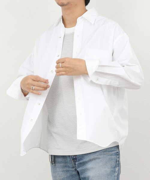 THOMAS MASON(トーマス メイソン)の「《45th Limited Edition》【THOMAS MASON】レギュラーシャツ 26SS(シャツ/ブラウス・メンズ・ベージュ/ブルー系その他/ホワイト・S/L/M)」の5枚目の写真