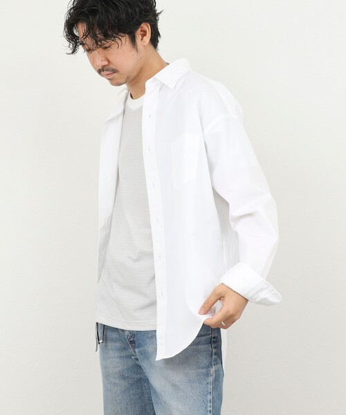 THOMAS MASON(トーマス メイソン)の「《45th Limited Edition》【THOMAS MASON】レギュラーシャツ 26SS(シャツ/ブラウス・メンズ・ベージュ/ブルー系その他/ホワイト・S/L/M)」の9枚目の写真
