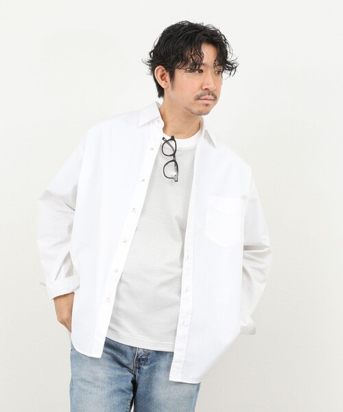 THOMAS MASON(トーマス メイソン)の「《45th Limited Edition》【THOMAS MASON】レギュラーシャツ 26SS(シャツ/ブラウス・メンズ・ベージュ/ブルー系その他/ホワイト・S/L/M)」の11枚目の写真