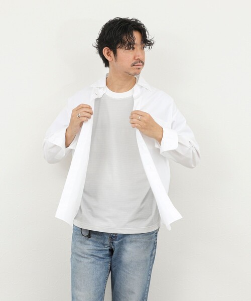 THOMAS MASON(トーマス メイソン)の「《45th Limited Edition》【THOMAS MASON】レギュラーシャツ 26SS(シャツ/ブラウス・メンズ・ベージュ/ブルー系その他/ホワイト・S/L/M)」の13枚目の写真