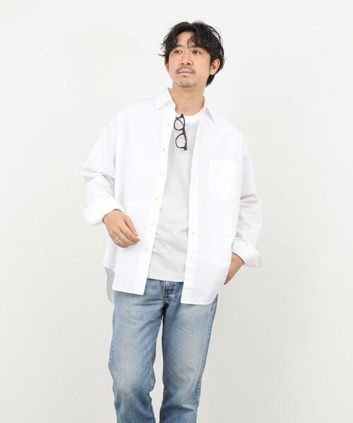 THOMAS MASON(トーマス メイソン)の「《45th Limited Edition》【THOMAS MASON】レギュラーシャツ 26SS(シャツ/ブラウス・メンズ・ベージュ/ブルー系その他/ホワイト・S/L/M)」の16枚目の写真