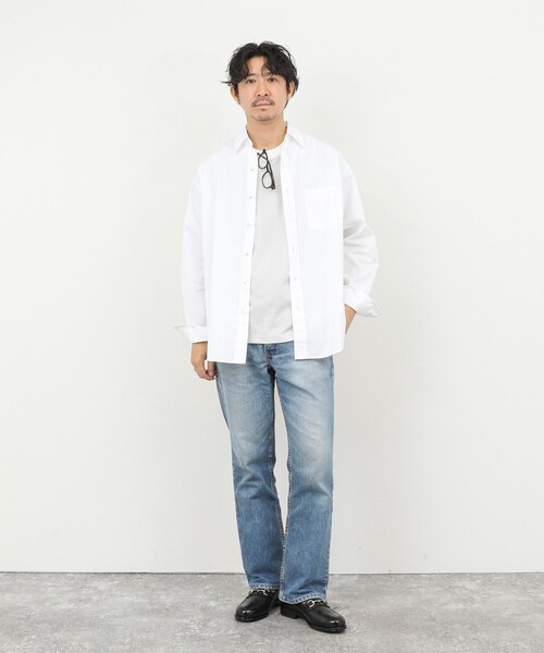 THOMAS MASON(トーマス メイソン)の「《45th Limited Edition》【THOMAS MASON】レギュラーシャツ 26SS(シャツ/ブラウス・メンズ・ベージュ/ブルー系その他/ホワイト・S/L/M)」の17枚目の写真
