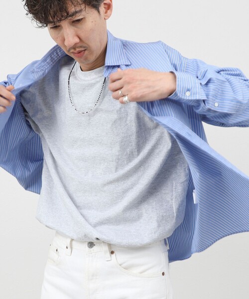 THOMAS MASON(トーマス メイソン)の「《45th Limited Edition》【THOMAS MASON】レギュラーシャツ 26SS(シャツ/ブラウス・メンズ・ベージュ/ブルー系その他/ホワイト・S/L/M)」の20枚目の写真