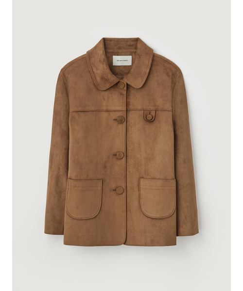 BEMUSE MANSION(ビミューズマンション)の「Suede single jacket - Brown(テーラードジャケット・レディース・ブラウン・FREE)」の5枚目の写真