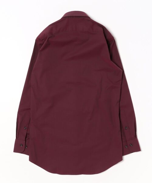 m.f.editorial(エムエフエディトリアル)の「ワイシャツ メンズ ストレッチ イージーアイロン 綿混 ショート ボタンダウン 長袖 ビジネス ドレス NEWスタンダードフィット(ビジネスシャツ・メンズ・ワインレッド・首回り37cm-裄丈80cm/首回り39cm-裄丈80cm/首回り39cm-裄丈84cm/首回り43cm-裄丈82cm/首回り43cm-裄丈86cm/首回り45cm-裄丈86cm/首回り41cm-裄丈82cm/首回り41cm-裄丈86cm)」の3枚目の写真
