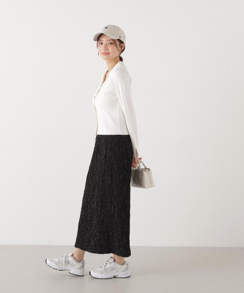 a/mie（アミー）の「＜ａ＞ジャガードナロースカート / 1216129201（スカート・レディース・ホワイト/ブラック・MEDIUM/P/S）」の15枚目の写真