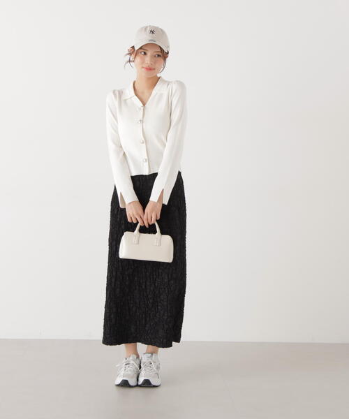 a/mie（アミー）の「＜ａ＞ジャガードナロースカート / 1216129201（スカート・レディース・ホワイト/ブラック・MEDIUM/P/S）」の16枚目の写真