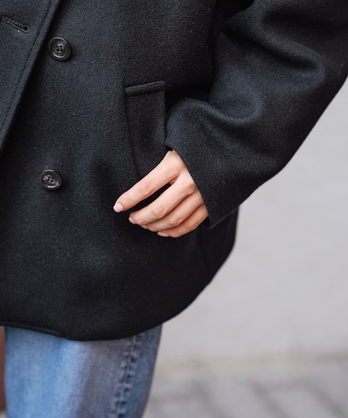 FRAMeWORK(フレームワーク)の「≪追加≫メルトンコクーンコート3(その他アウター・レディース・ブラック/キャメル・36/38)」の11枚目の写真