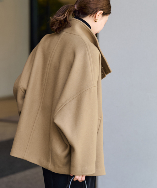 FRAMeWORK(フレームワーク)の「≪追加≫メルトンコクーンコート3(その他アウター・レディース・ブラック/キャメル・36/38)」の21枚目の写真