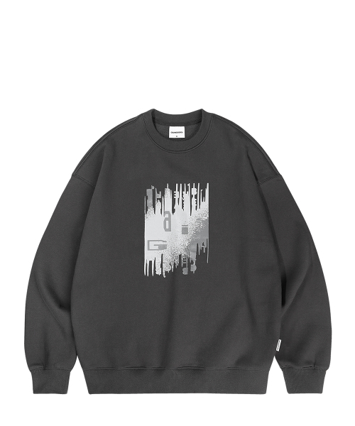 GAINSBORO(ゲインズボロ)の「デジタルロゴスウェット_チャコール(スウェット・レディース・チャコール・S/M/L/XL)」の1枚目の写真