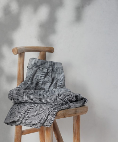 antiqua（アンティカ）の「チェック柄 ワイドパンツ（その他パンツ・レディース・ブラック・LARGE/MEDIUM）」の10枚目の写真