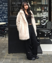 FDR（エフディーアール）の「Slant Pleats Multi Cargo Sweat Pants Black（スウェットパンツ）」