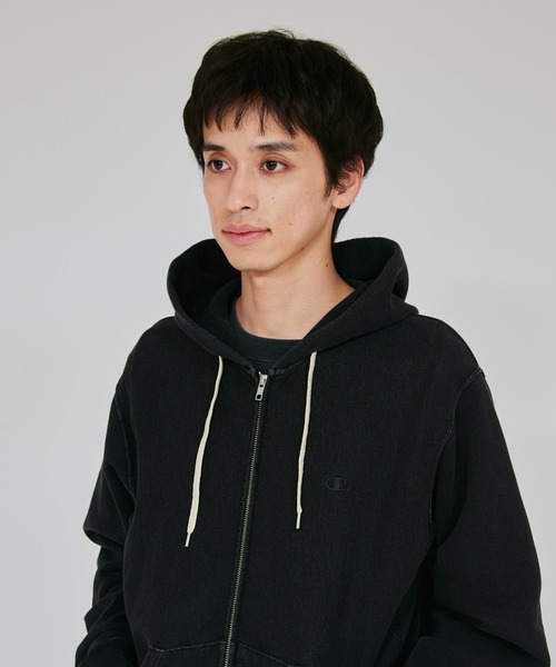 Champion（チャンピオン）の「【Champion/チャンピオン】メンズ リバースウィーブ(R) ジップフーデットスウェットシャツ（パーカー・メンズ・インディゴブルー/ブラック系その他・X-LARGE/LARGE/MEDIUM）」の22枚目の写真