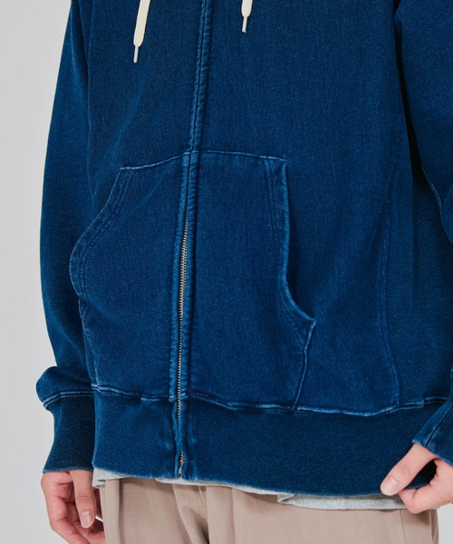 Champion（チャンピオン）の「【Champion/チャンピオン】メンズ リバースウィーブ(R) ジップフーデットスウェットシャツ（パーカー・メンズ・インディゴブルー/ブラック系その他・X-LARGE/LARGE/MEDIUM）」の8枚目の写真