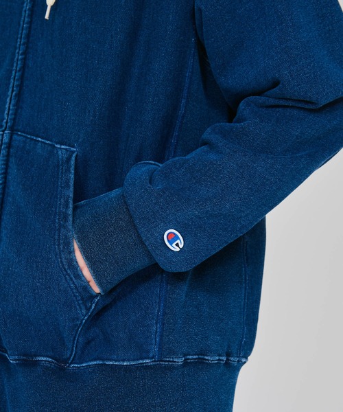Champion（チャンピオン）の「【Champion/チャンピオン】メンズ リバースウィーブ(R) ジップフーデットスウェットシャツ（パーカー・メンズ・インディゴブルー/ブラック系その他・X-LARGE/LARGE/MEDIUM）」の7枚目の写真