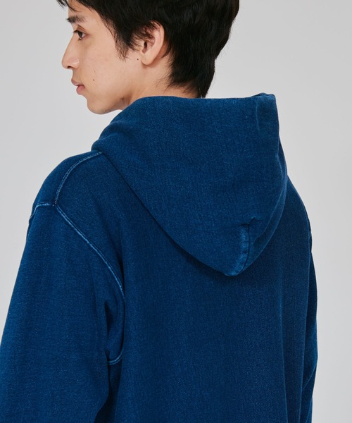 Champion（チャンピオン）の「【Champion/チャンピオン】メンズ リバースウィーブ(R) ジップフーデットスウェットシャツ（パーカー・メンズ・インディゴブルー/ブラック系その他・X-LARGE/LARGE/MEDIUM）」の5枚目の写真