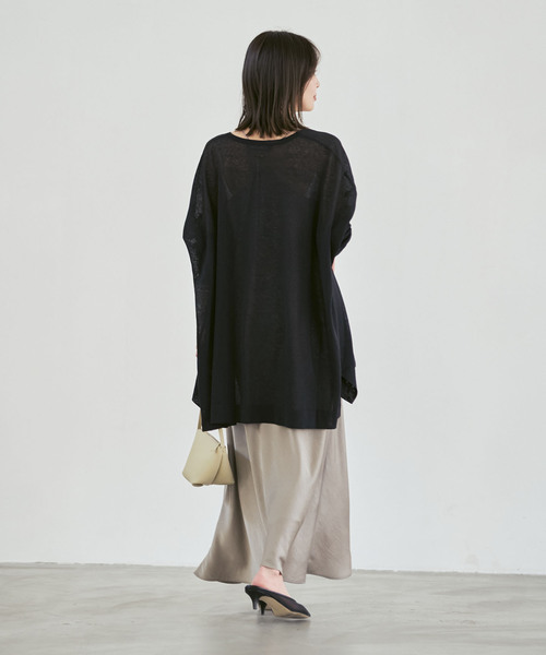 Noble（ノーブル）の「《WEB限定追加》18Gシアーカーディガン（カーディガン/ボレロ・レディース・ライトグレー/モカ/ブラック・FREE）」の8枚目の写真