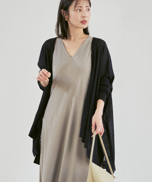 Noble（ノーブル）の「《WEB限定追加》18Gシアーカーディガン（カーディガン/ボレロ・レディース・ライトグレー/モカ/ブラック・FREE）」の9枚目の写真