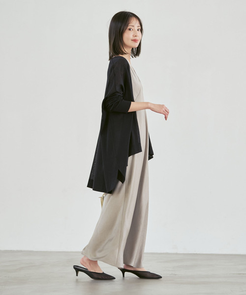 Noble（ノーブル）の「《WEB限定追加》18Gシアーカーディガン（カーディガン/ボレロ・レディース・ライトグレー/モカ/ブラック・FREE）」の13枚目の写真