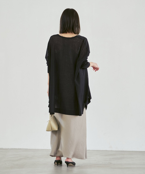 Noble（ノーブル）の「《WEB限定追加》18Gシアーカーディガン（カーディガン/ボレロ・レディース・ライトグレー/モカ/ブラック・FREE）」の14枚目の写真