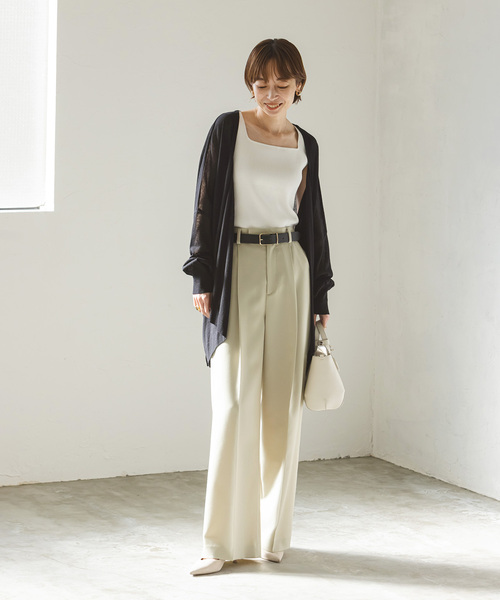 Noble（ノーブル）の「《WEB限定追加》18Gシアーカーディガン（カーディガン/ボレロ・レディース・ライトグレー/モカ/ブラック・FREE）」の16枚目の写真