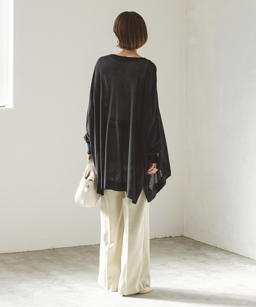 Noble（ノーブル）の「《WEB限定追加》18Gシアーカーディガン（カーディガン/ボレロ・レディース・ライトグレー/モカ/ブラック・FREE）」の17枚目の写真