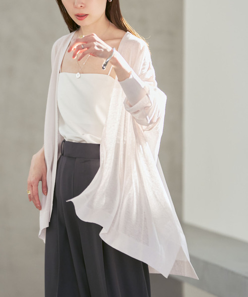 Noble（ノーブル）の「《WEB限定追加》18Gシアーカーディガン（カーディガン/ボレロ・レディース・ライトグレー/モカ/ブラック・FREE）」の18枚目の写真