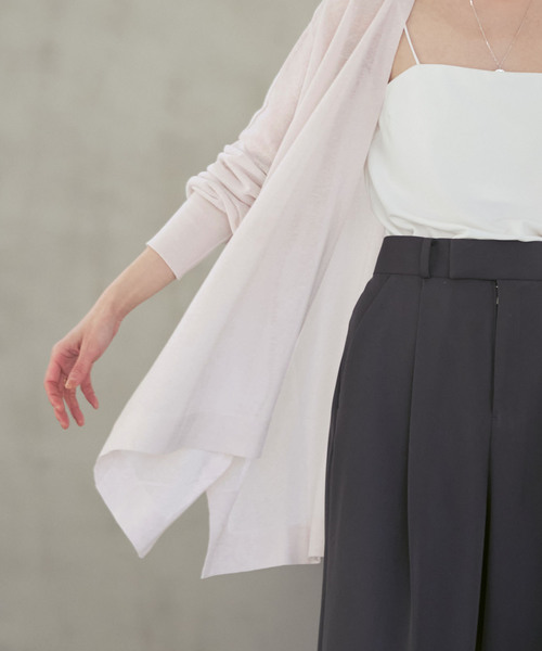 Noble（ノーブル）の「《WEB限定追加》18Gシアーカーディガン（カーディガン/ボレロ・レディース・ライトグレー/モカ/ブラック・FREE）」の19枚目の写真