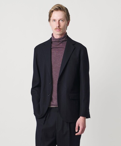 セール】＜SOVEREIGN＞ネイビーフランネル シングル 2ボタン