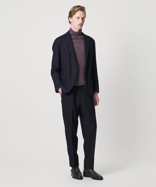 SOVEREIGN(ソブリン)の「<SOVEREIGN>ネイビーフランネル シングル 2ボタン テーラードジャケット RELAX MODEL(テーラードジャケット・メンズ・ネイビー・XL)」の2枚目の写真