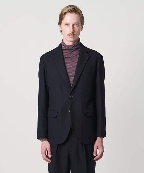 セール】＜SOVEREIGN＞ネイビーフランネル シングル 2ボタン