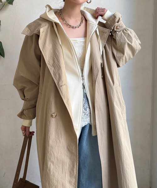 ボンディングジップフーディー（Tシャツ/カットソー）｜DouDou