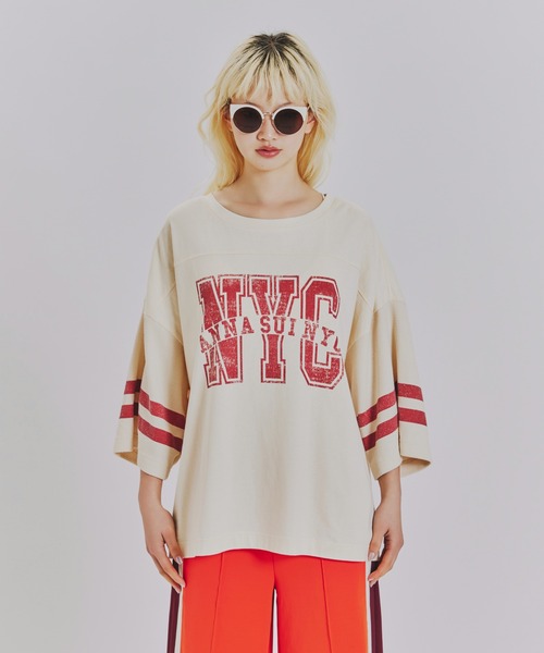 anna sui nyc(アナ スイ エヌ ワイ シー)の「ワッフルロングスリーブTシャツ(Tシャツ/カットソー・レディース・ホワイト/ラベンダー/ブラック・FREE)」の12枚目の写真