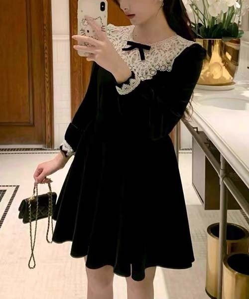 gossip！ロサンゼルス（ゴシップロサンゼルス）の「ワンピース（ワンピース・レディース・ブラック・M/S）」の3枚目の写真