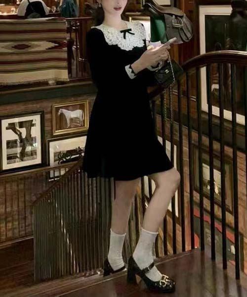 gossip！ロサンゼルス（ゴシップロサンゼルス）の「ワンピース（ワンピース・レディース・ブラック・M/S）」の4枚目の写真