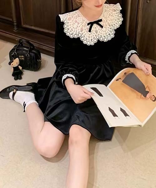 gossip！ロサンゼルス（ゴシップロサンゼルス）の「ワンピース（ワンピース・レディース・ブラック・M/S）」の9枚目の写真