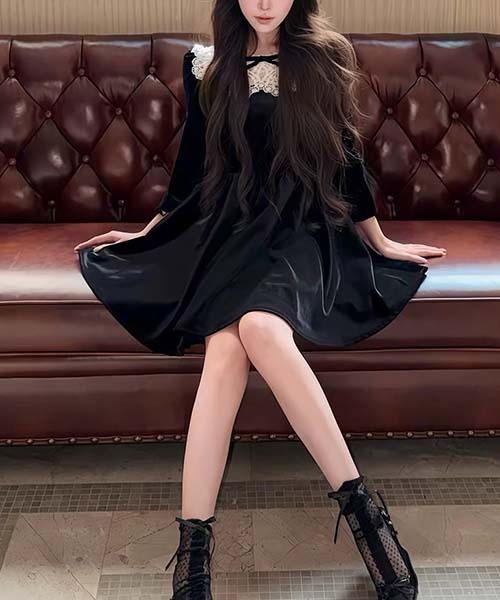 gossip！ロサンゼルス（ゴシップロサンゼルス）の「ワンピース（ワンピース・レディース・ブラック・M/S）」の20枚目の写真