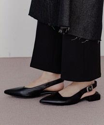 BAYFLOW | [撥水加工付き]フレフィットスリングバックフラットシューズ(パンプス)