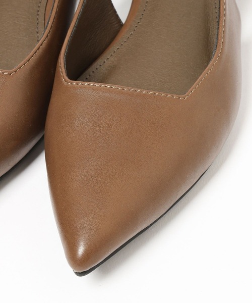 BAYFLOW（ベイフロー）の「[撥水加工付き]フレフィットスリングバックフラットシューズ（パンプス・レディース・ブラック/ブラウン・LARGE/MEDIUM）」の14枚目の写真