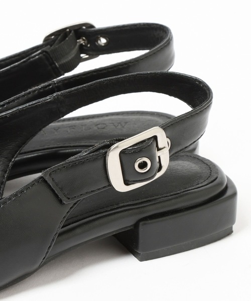 BAYFLOW（ベイフロー）の「[撥水加工付き]フレフィットスリングバックフラットシューズ（パンプス・レディース・ブラック/ブラウン・LARGE/MEDIUM）」の16枚目の写真