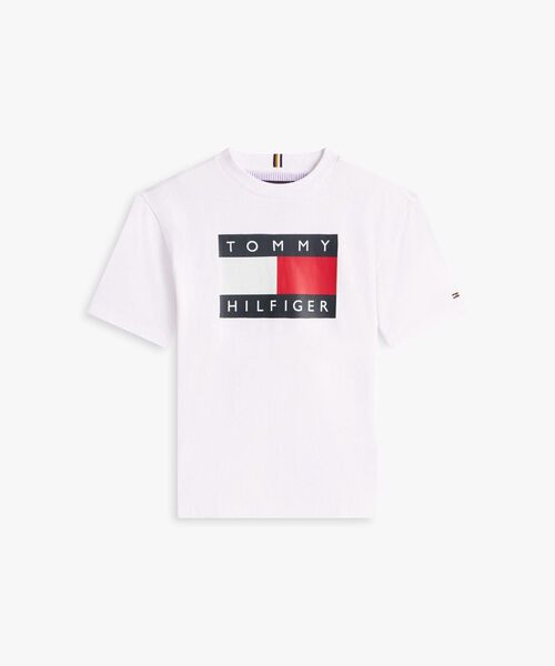 TOMMY HILFIGER（トミーヒルフィガー）の「BOYS ヘリテージプリントフラッグTシャツ（Tシャツ/カットソー・キッズ・ホワイト・150cm/160cm/130cm/140cm）」の5枚目の写真