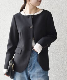 SHIPS｜シップスのノーカラージャケット（グレー/灰色系）通販 - ZOZOTOWN