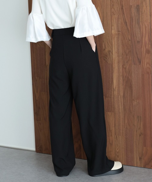 J by blue（ジェイバイブルー）の「《2サイズ展開》ダブルタックスラックス（その他パンツ・レディース・ブラック/チャコールグレー/ベージュ・MEDIUM/LARGE）」の18枚目の写真