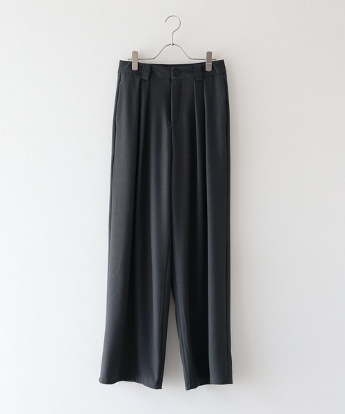 J by blue（ジェイバイブルー）の「《2サイズ展開》ダブルタックスラックス（その他パンツ・レディース・ブラック/チャコールグレー/ベージュ・MEDIUM/LARGE）」の21枚目の写真