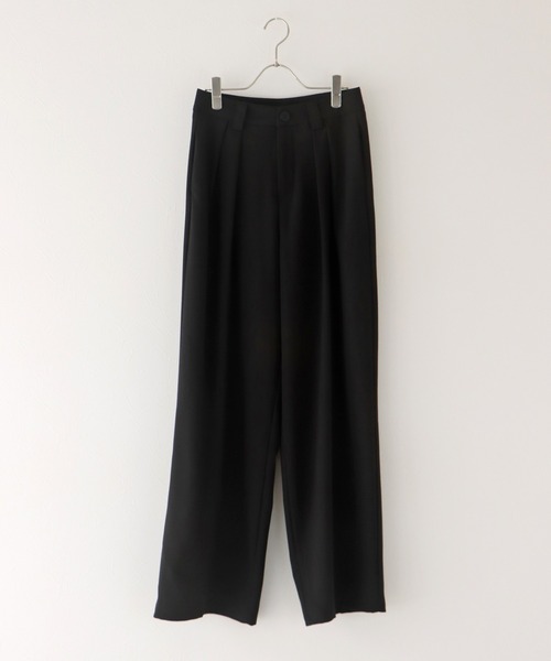 J by blue（ジェイバイブルー）の「《2サイズ展開》ダブルタックスラックス（その他パンツ・レディース・ブラック/チャコールグレー/ベージュ・MEDIUM/LARGE）」の22枚目の写真